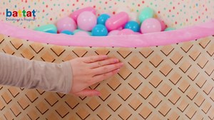 Battat Hop in Ball Pit Sweet Retreat Foam Ball Pit with 65 Balls and Washable Cover, Toddler and Indoor Preschool Toys