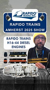 Rapido Trains H16-44's - Amherst Train Show 2025! Showcasing the H16-44 Engines! 🚂 Shop Online: TrainWorld.com #trains #train #modeltrain #modelrailroad #railfans #railfans_of_instagram #railfanning #trainworld #trainland #toytrain #modeltrains #railroad #locomotive #rapido #rapidotrains #amherst | TrainWorld.com
