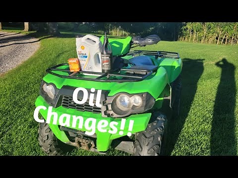Brute Force 750 oil changes. #brutforce #kawasaki #diy