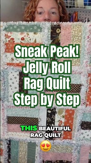 Sneak Peek 👀 | Jelly Roll Rag Quilt Tutorial