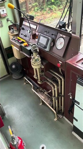 路面電車の運転台 #嵐電 #京都観光