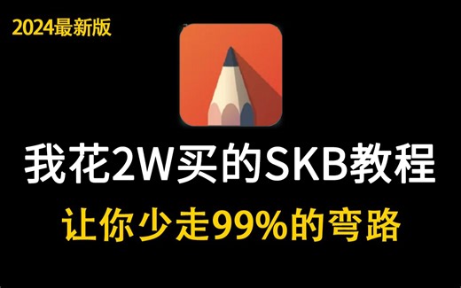 【SketchbookPro】拿走不谢，允许白嫖！全网最系统的SketchbookPro最新教程！！！（附带超全SKB笔刷）