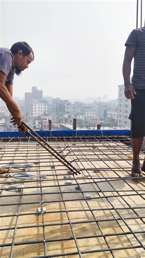 Slab rod crank pulling process. #shorts #construction