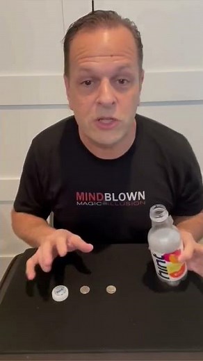 Coin through bottle trick explained