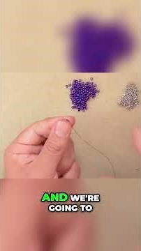 DIY Beading Tutorial: Easy Stitching with Delicas and Seed Beads! #shorts
