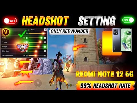 Free Fire Headshot Setting 2026 ✅ || Redmi Note 12 5G Sensitivity Setting 😱 Pointer Speed Setting