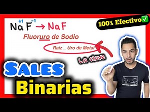 ✅NOMENCLATURA Química SALES Binarias [𝘽𝙞𝙚𝙣 𝙀𝙭𝙥𝙡𝙞𝙘𝙖𝙙𝙤 😎​🫵​💯​] Química