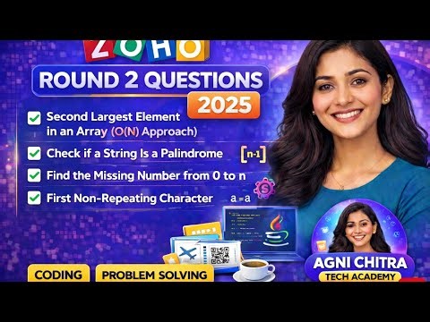 Zoho round 2 Coding Questions 2025 🚀 | Java ☕️Interview Problems | Explained in tamil @Agni_dev_hub