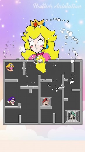 6.7K views · 128 reactions | POV Intelligence Challenge - Can Princess Peach Outsmart the Maze to Rescue Mario #supermario | Animation Sethz | Facebook