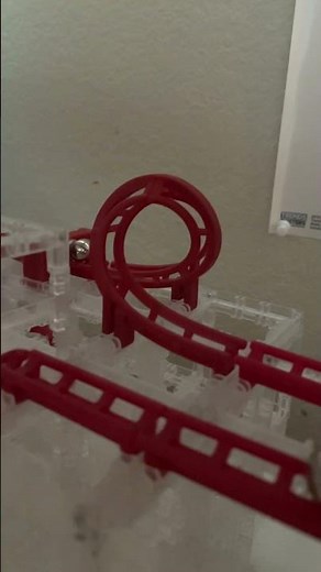 Marble roller coaster loop, D loop ￼