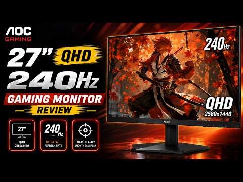 Best Budget Gaming Monitor 2025?! AOC 27 Inch QHD Gaming Monitor!