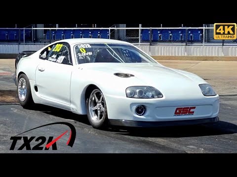 2jz SUPRA Drag Racing TX2K Highlights [4K ASMR]
