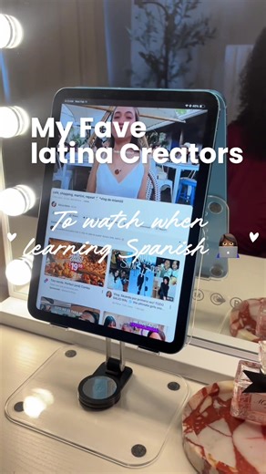 My fave Latina creators to watch when learning Spanish with lifestyle vloggers 👩🏾‍💻✍🏾 #learningspanish