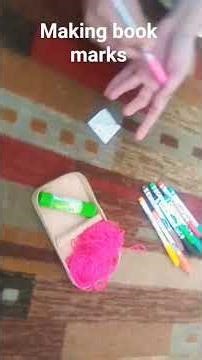 making book marks. easy and creative. #craftermaheen