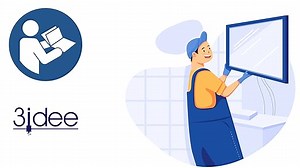 3IDEE VESA Adapter kompatibel mit HP M24h, M27h, 524sh, 527sh Monitor – 75x75 mm - zur Montage an Einer Monitor- oder Wandhalterung - stabil & robust