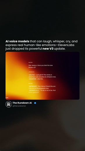 ElevenLabs has unveiled Eleven v3 (alpha), its most expressive text-to-speech model to date. This latest iteration introduces advanced features such as inline audio tags—like [whispers], [laughs], and [sighs]—allowing users to infuse generated speech with nuanced emotions and non-verbal cues. The model supports over 70 languages and facilitates dynamic multi-speaker dialogues, making it a powerful tool for creators in audiobooks, gaming, and media production. While Eleven v3 offers enhanced expr