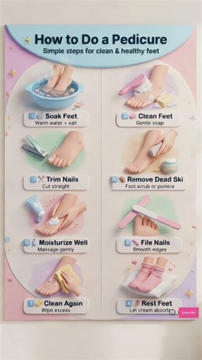 DIY Pedicure at Home | Rough Feet ko Soft Banaye | #beautytips #skincare #beautyshorts