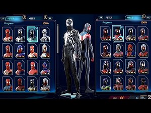 Spider-Man 2 All Suits & Styles Showcase 2023 (78 Suits Including Deluxe Edition 100%) PS5 4K 60FPS
