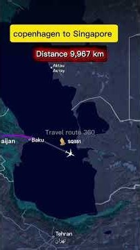 World's Longest Flights: See Copenhagen to Singapore Route!