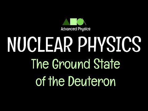 Nuclear Physics- Nuclear Force: The Ground State of the Deuteron- 1