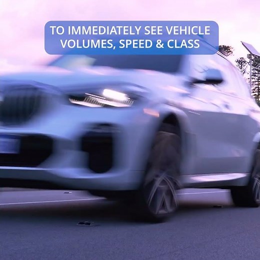 Stick on traffic counter records vehicles year round | MetroCount | Traffic Data Collection | VM