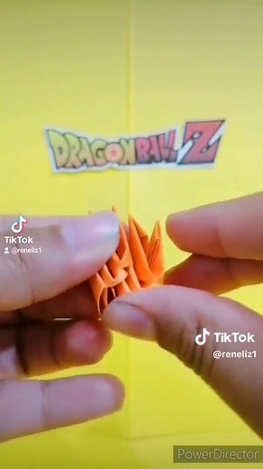 Goku pequeño Origami 3D #anime #paper #origami #infancia