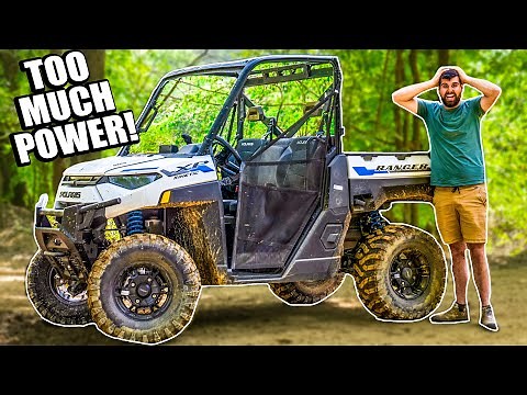 ELECTRIC Polaris Ranger Kinetic | STUPID FAST *MUD BASH*