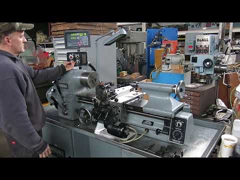 Hardinge Hlv-h Super Precision Toolroom Lathe with Newall DRO @ Mullin Machinery of NJ