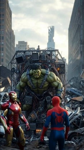 Hulk vs Spider-Man Epic Fight 😂| Full Action Scene!#Hulk#SpiderMan#HulkVsSpiderMan#MarvelShorts