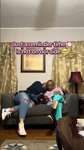 Always on Granny sofa 😏 #granny #love #oliviadean #coupleminutes #timeless #rich #thankful #grandma