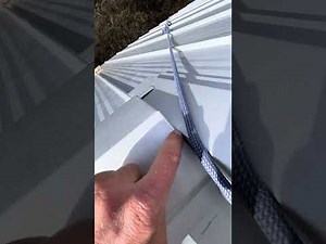 Metal roof - ridge cap meets gable trim face , solution