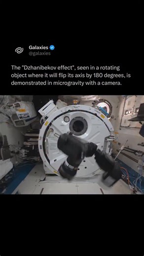 Galaxies | The Dzhanibekov effect is a physics phenomenon that causes a freely rotating object to flip end-over-end unpredictably, a behavior also... | Instagram