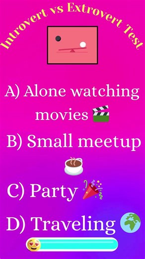 Introvert or Extrovert? This Will Reveal You 😳