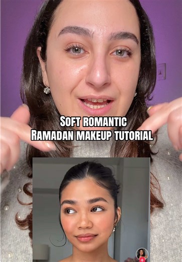 Soft romantic Ramadan Makeup tutorial Used : @Glow Recipe bronzing drops @Maybelline NY lifter concealer shade 20 @KIKO Milano sculpting stick shade 200 @elfcosmetics cameo blush shade berry well @Huda Beauty easy bake pressed powder shade pound cake @Maybelline NY Egypt lifter glaze shade 007 @mrayabeauty eyeshadow palette @Fenty Beauty lip liner shade 05 @dr.althea_ar 345 mist Ib @drewbie ˘͈ᵕ˘͈ #makeuptutorial #softmakeuplook #ramadan2026