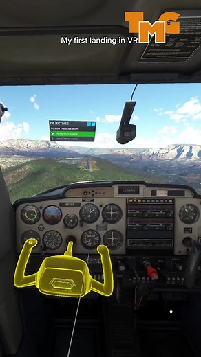 My first landing in VR #microsoftflightsimulator2020 #msfs2020 #vr #vrgame #microsoftflightsimulator2020gameplay