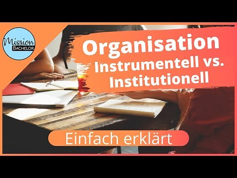 Instrumentelle und institutionelle Organisation | Einfach erklärt | Mit Beispiel ✅
