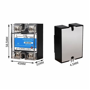 [Hot Item] 380V 40A 50A 60A 100A Single Phase 3 Phase Industrial AC to AC SSR DC DC Solid State Relay