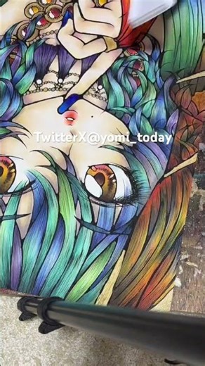 【途中から完成まで】コピックで色塗り #art #copic #コピック #コピックメイキング #メイキング #お絵描き