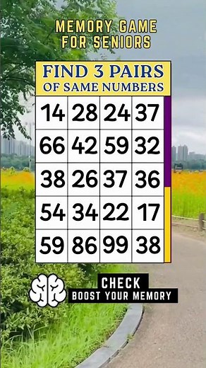 Exercise Your Mind Daily: Try This Number Matching Game for Seniors
