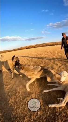 Wolf Attacks the Herd — But the Guardian Dog Fights Back! 🐺🔥🐕