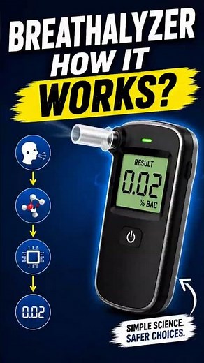 How Does a Breathalyzer Work? 🤯 | The Science Behind Alcohol Detection #3danimation