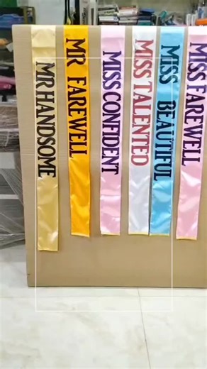 Eye Catchers on Instagram: "#Sashe printing sashe for farewell party and sashe printing for events, birthday party function sashe printing for events school college events"