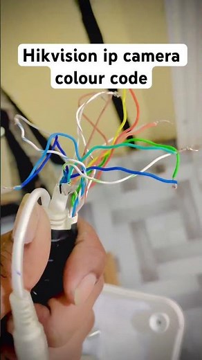 Hikvision ip camera rj45 colour code #hikvision #lovestatus #viralvideo #youtubeshorts #viralshort