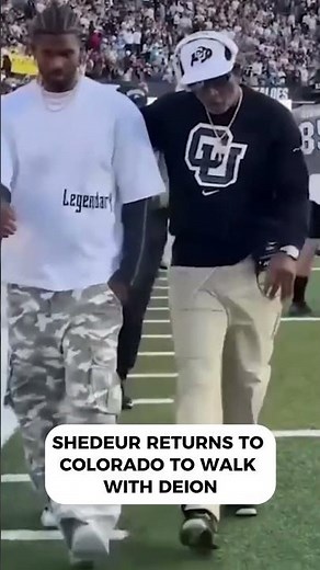 Shedeur Sanders Returns to Colorado to Walk with Deion ❤️ (via @CUBuffsFootball )