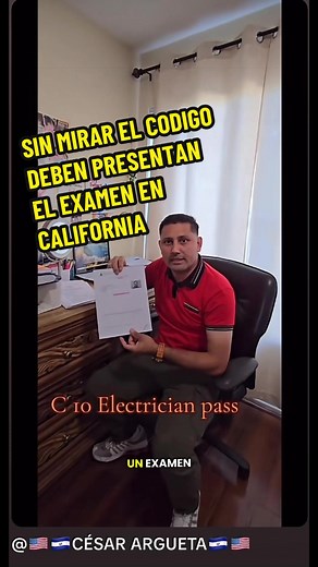 Examen de licencia eléctrica en California sin usar el código