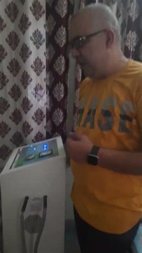 #Treatment with electronic machine SWD short wave diathermy part 1#