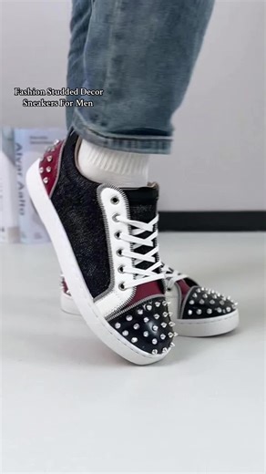 Fashion Studded Decor Sneakers For Men #ootdmen #menfashion #menshoes #trendyshoes #casualshoes #skateshoes #shoes #shoestyle #sneakers #tiktokshop #fashiontiktok #tiktokshopsummerturnup #spotlightfinds