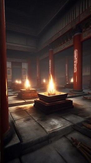 Shaolin Temple Ambience Short - Lofi Chinese Buddhist Kung Fu Vibes to Chill Study Relax Meditate