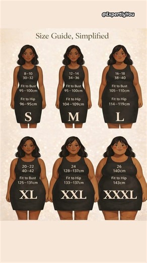 Size Guide, Simplified📐