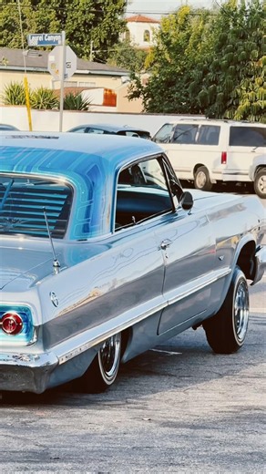 This Blue 1963 Chevy Impala Lowrider Is Pure Rolling Art! 💙🔥